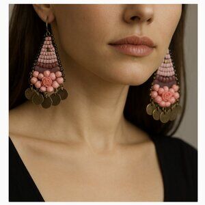 HANDCRAFTED BEADED EARRINGS!